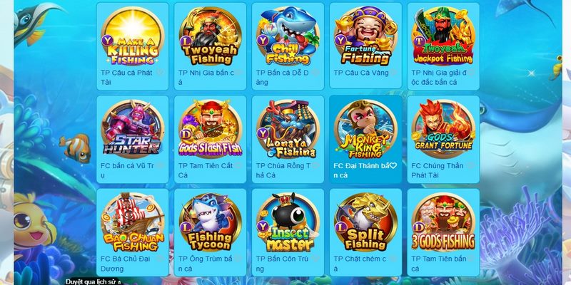 Sảnh bắn cá KA với nhiều game hấp dẫn