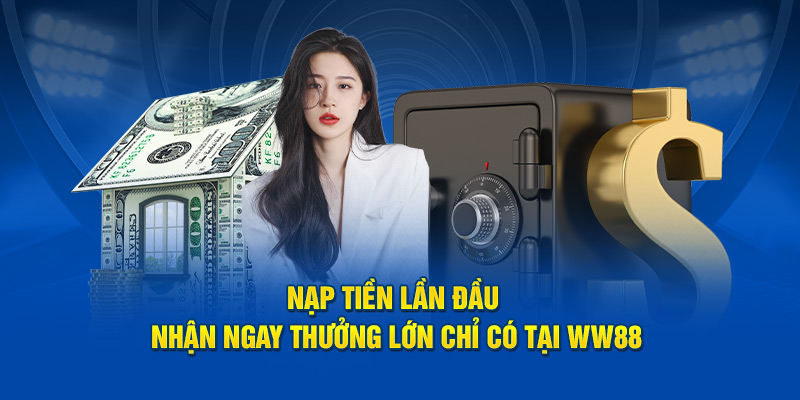 Nạp tiền lần đầu nhận ngay thưởng lớn chỉ có tại WW88